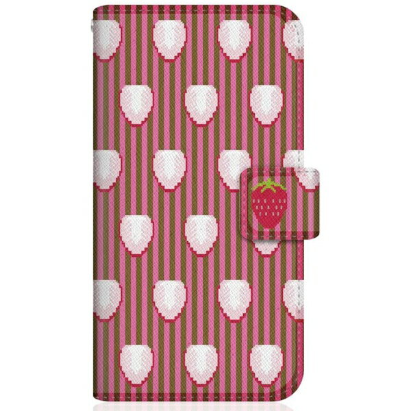 CaseMarket｜ケースマーケット CaseMarket A101SO スリム手帳型ケース キュート ストロベリー ドット パターン スリム ダイアリー A101SO-BCM2S2630-78