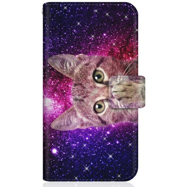 天线 - CaseMarket｜ケースマーケット NYAGO SC-53A スリム手帳型ケース NYAGO ノート キュート 肉球をペロペロするにゃ〜。 宇宙柄 だにゃ〜。 SC-53A-BNG2S2273-78