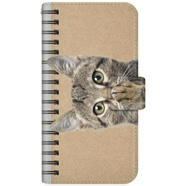 CaseMarket｜ケースマーケット NYAGO SO-51A スリム手帳型ケース NYAGO ノート キュート 肉球をペロペロするにゃ〜。 - スケッチブック だにゃ〜。 SO-51A-BNG2S2676-78