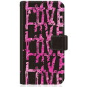 CaseMarket｜ケースマーケット CaseMarket A102SO スリム手帳型ケース LOVE. LOVE. LOVE. The Pink スリム ダイアリー A102SO-BCM2S2235-78