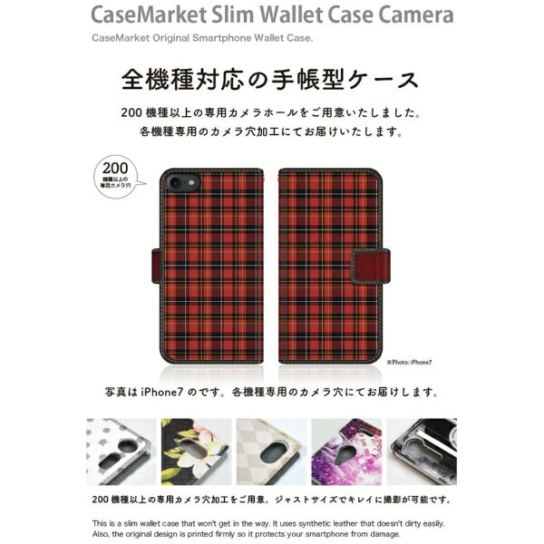 CaseMarket｜ケースマーケット CaseMarket A101FC スリム手帳型ケース タータンチ...