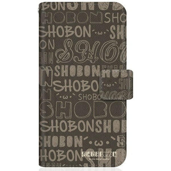 CaseMarket｜ケースマーケット SHOBON SHG04 スリム手帳型ケース ショボーン (´・ω・`) クラシック モノトーン SHG04-BSB2S2609-78