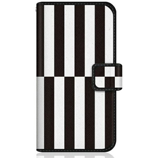CaseMarket｜ケースマーケット CaseMarket Pixel6Pro スリム手帳型ケース 北欧 モダン モノトーン クロス パターン Black & White Pixel6Pro-BCM2S2113-78