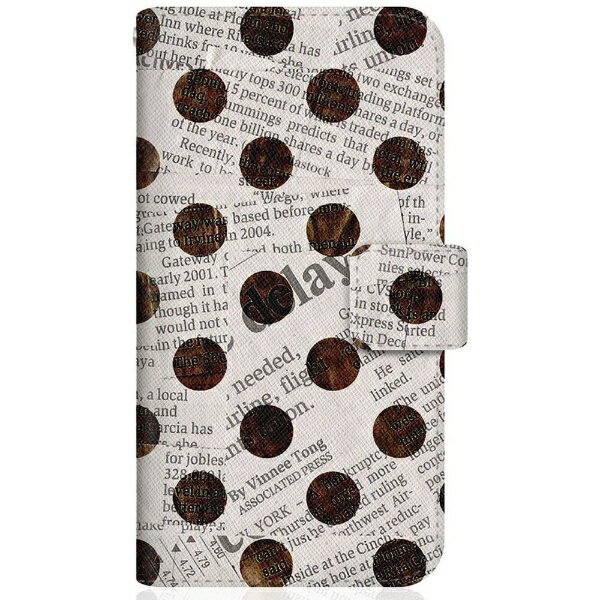 CaseMarket｜ケースマーケット CaseMarket Pixel6Pro スリム手帳型ケース Newspaper Dot ビンテージ ホワイト クラシック Pixel6Pro-BCM2S2550-78