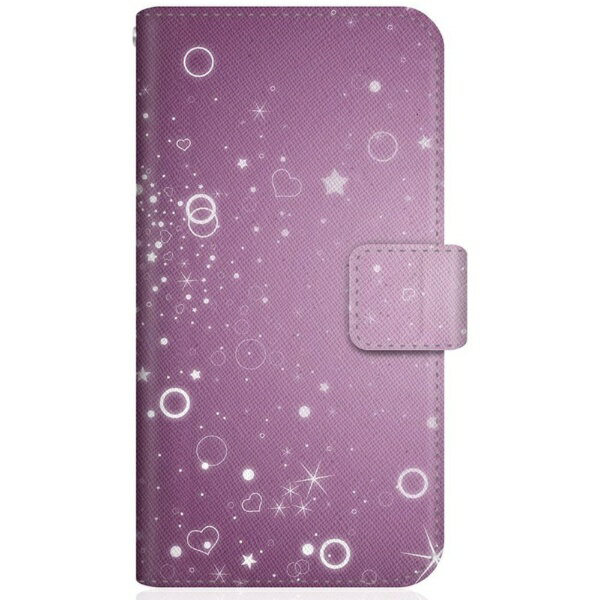 乐天商城 - CaseMarket｜ケースマーケット CaseMarket SH-M22 スリム手帳型ケース 星雲の乱舞 和柄 パープル ナイト - 紫の夜 SH-M22-BCM2S2478-78