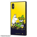 イングレム｜Ingrem iPhone XS / iPhone X/耐衝撃ケース KAKU トリプルハイブリッド ムーミン お花畑 イングレム IQ-AP20K3B/MT005