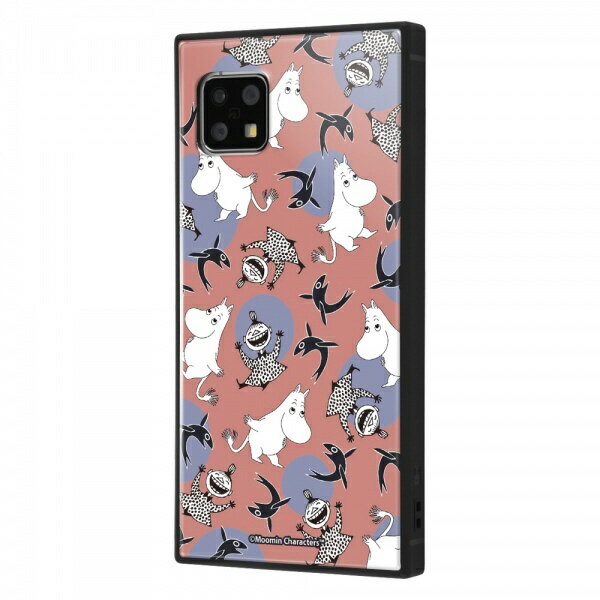 イングレム｜Ingrem AQUOS sense4/AQUOS sense4 basic/AQUOS sense4 lite/AQUOS sense5G/耐衝撃ハイブリッドケース KAKU ムーミン パターン_1 イングレム IQ-AAQSE4K3TB/MT012