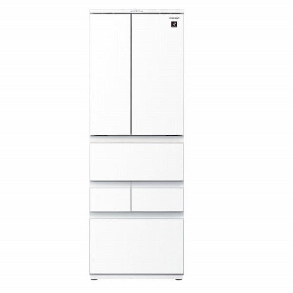 【無料基本設置料】 シャープ｜SHARP プラズマクラスター冷蔵庫 ピュアホワイト SJ-GK50K-W 幅65cm /504L /6ドア /観音開きタイプ /2023年