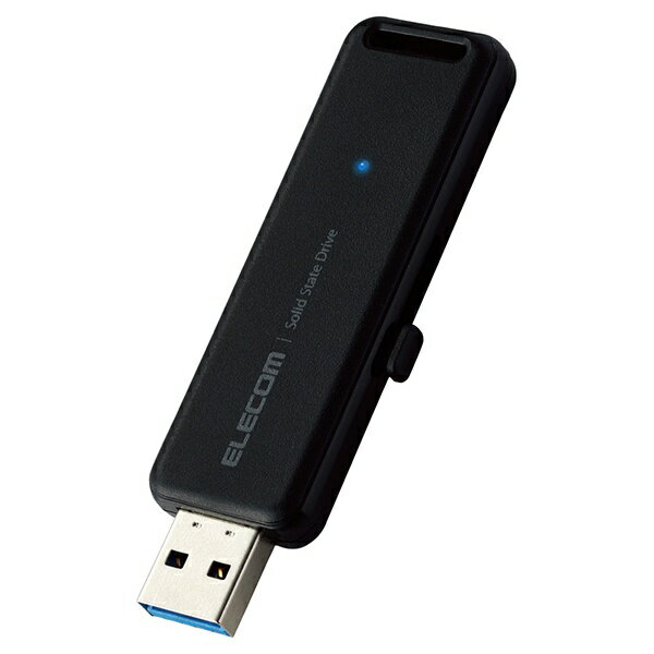 エレコム｜ELECOM ESD-EMB0500GBK 外付けSSD USB-A接続 PS5/PS4 録画対応(Mac/Windows11対応) ブラック 500GB /ポータブル型