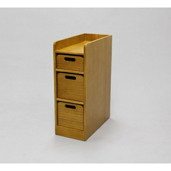 オスマック｜OSMAC 天然木桐材の軽量トレイワゴン　W20　3段 ライトBR TRW-204056LB