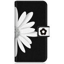 CaseMarket|ケースマーケット CaseMarket SHG06 スリム手帳型ケース モノトーン B&W ビッグ フラワー ダイアリー SHG06-BC...