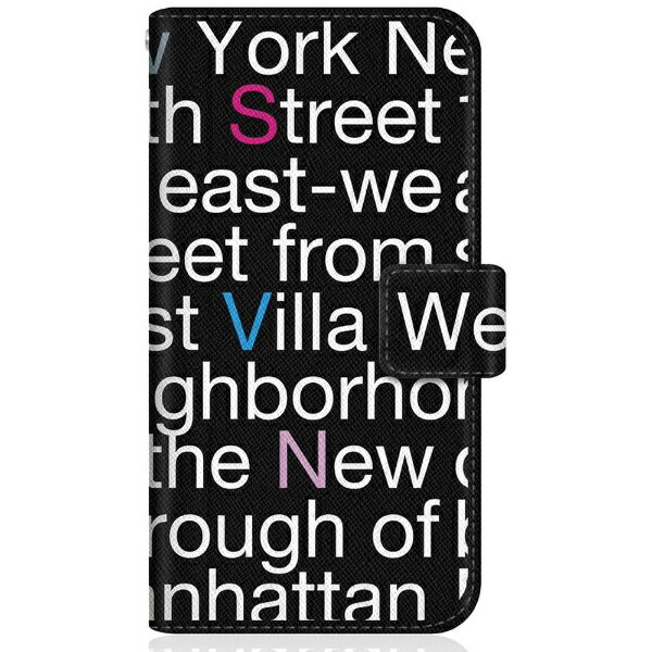 CaseMarket｜ケースマーケット CaseMarket SHG06 スリム手帳型ケース New York Typography スリム ダイアリー SHG06-BCM2S2632-78