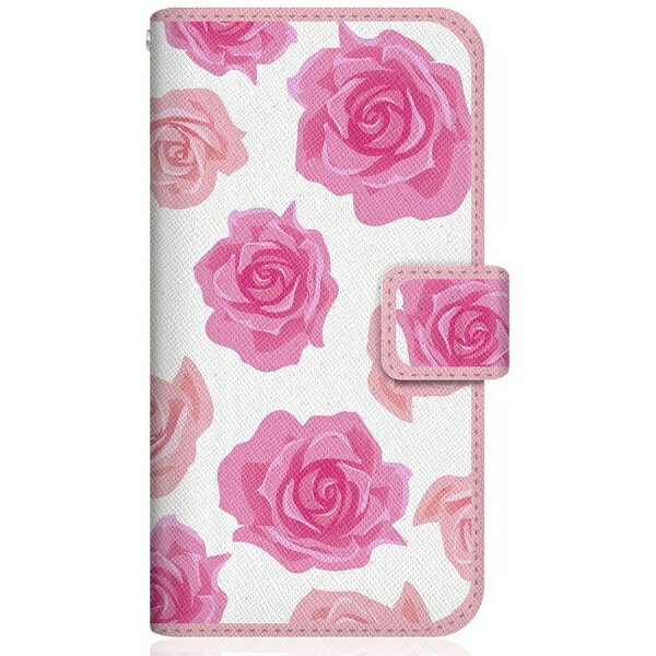 CaseMarket｜ケースマーケット CaseMarket SHG05 スリム手帳型ケース ローズ スウィート ホワイト ダイアリー SHG05-BCM2S2141-78