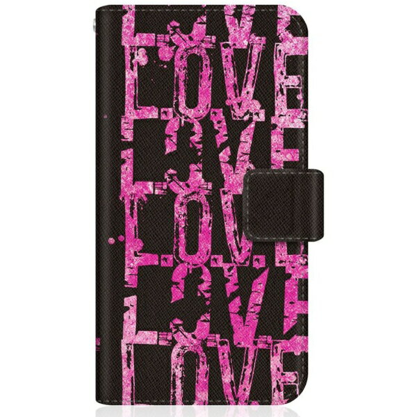 Rakuten - CaseMarket｜ケースマーケット CaseMarket SHG05 スリム手帳型ケース LOVE. LOVE. LOVE. The Pink スリム ダイアリー SHG05-BCM2S2235-78
