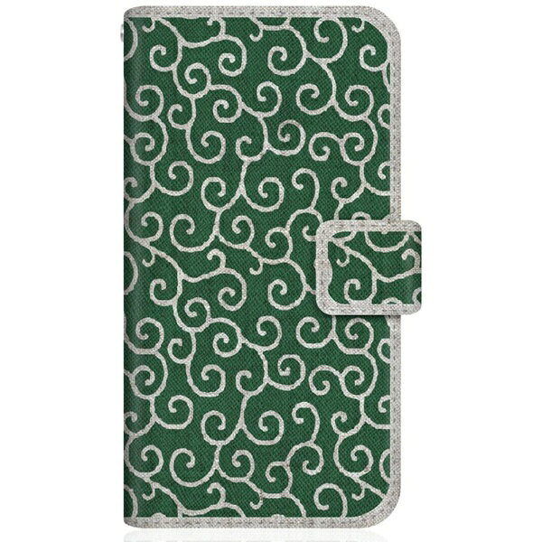 CaseMarket｜ケースマーケット CaseMarket SHG05 スリム手帳型ケース 唐草模様 和...