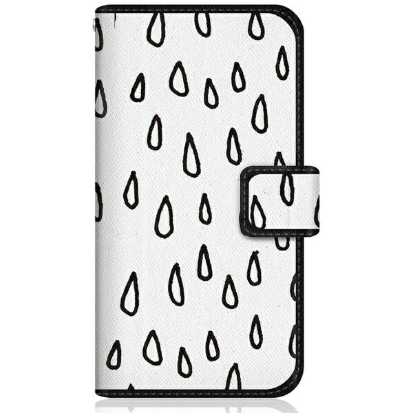 CaseMarket｜ケースマーケット CaseMarket iPhoneSE3 スリム手帳型ケース Det regnar Design 北欧デザイン ダイアリー 雨音の模様 iPhoneSE3-BCM2S2036-78