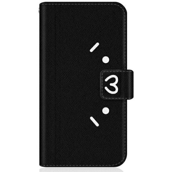 CaseMarket｜ケースマーケット SHOBON SHG05 スリム手帳型ケース ショボーン (´・ω・`) × ナエ-(´Д｀) 手帳 - ブラック SHG05-BSB2S2637-78