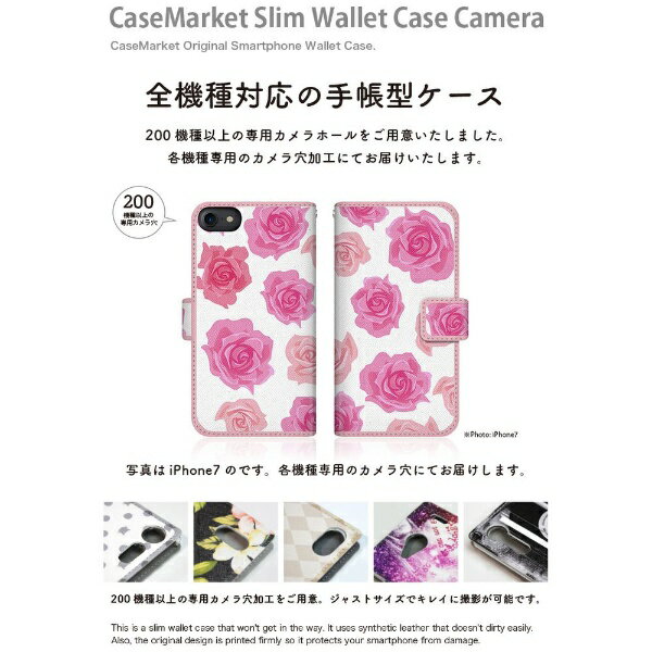 CaseMarket｜ケースマーケット CaseMarket Xperia10IV スリム手帳型ケース ローズ スウィート ホワイト ダイアリー Xperia10IV-BCM2S2141-78 2