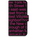 CaseMarket｜ケースマーケット CaseMarket SM-A528B スリム手帳型ケース New York Typography - ピンク スリム ダイアリー SM-A528B-BCM2S2633-78