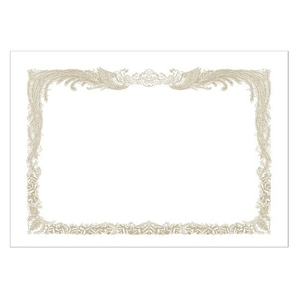 ササガワ｜SASAGAWA 〔各種プリンタ〕ミニ賞状用紙 B6判 縦書用 0.193mm [B6 /100枚] ホワイト 10-1640