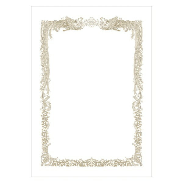 ササガワ｜SASAGAWA 〔各種プリンタ〕ミニ賞状用紙 A5判 横書用 0.193mm [A5 /100枚] ホワイト 10-1651