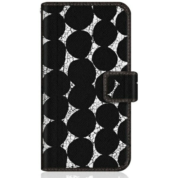 CaseMarket｜ケースマーケット CaseMarket SC-52C スリム手帳型ケース 北欧 モダン モノトーン キヴェット Black SC-52C-BCM2S2110-78