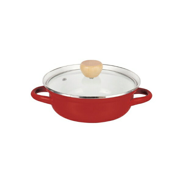 パール金属｜PEARL METAL グラッセ ホーローガラス蓋卓上鍋18cm （オール熱源対応） HB-6487 [IH対応]