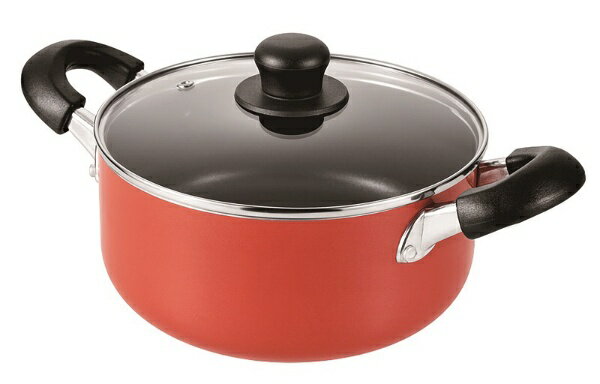 パール金属｜PEARL METAL ニューフォア　ふっ素加工 IH対応ガラス蓋付両手鍋22cm （オール熱源対応） H..