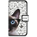 CaseMarket|ケースマーケット NYAGO SM-A528B スリム手帳型ケース NYAGO ノート キュート メガネ フェイス キャット シャム SM-A528B-BNG2S2247-78