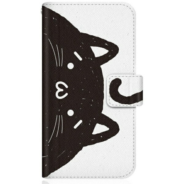 CaseMarket｜ケースマーケット NYAGO SHG07 スリム手帳型ケース NYABON ショボーン (´・ω・`) ノート しっぽ - モノクロ SHG07-BNG2S2246-78