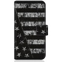CaseMarket|ケースマーケット CaseMarket GA02998 スリム手帳型ケース アメリカン モノトーン ブラック フラッグス NY GA029...