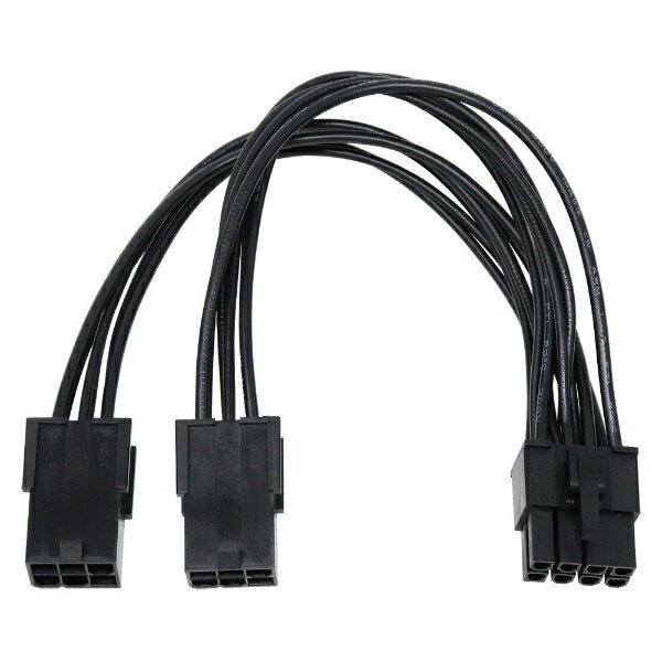 ainex|アイネックス PCI Express用電源変換ケーブル 15cm ブラック PX-014A