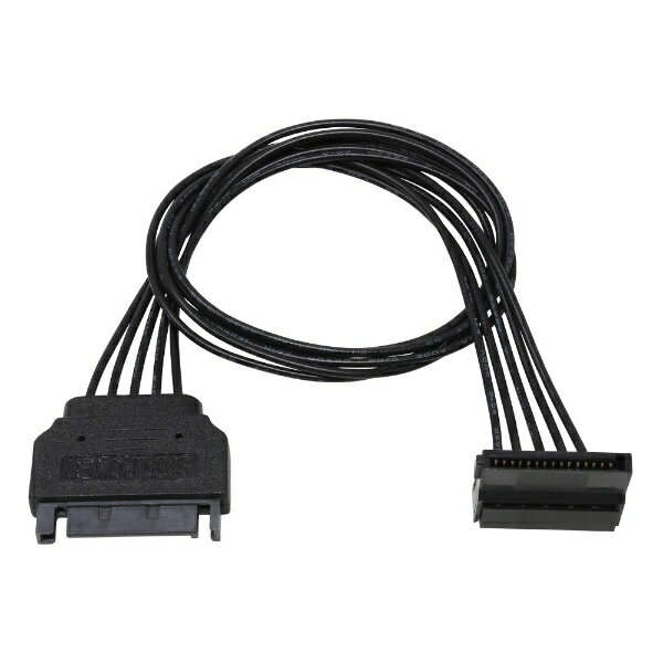 ainex｜アイネックス シリアルATA用電源延長ケーブル 下L型コネクタ 30cm ブラック SA-047SALA