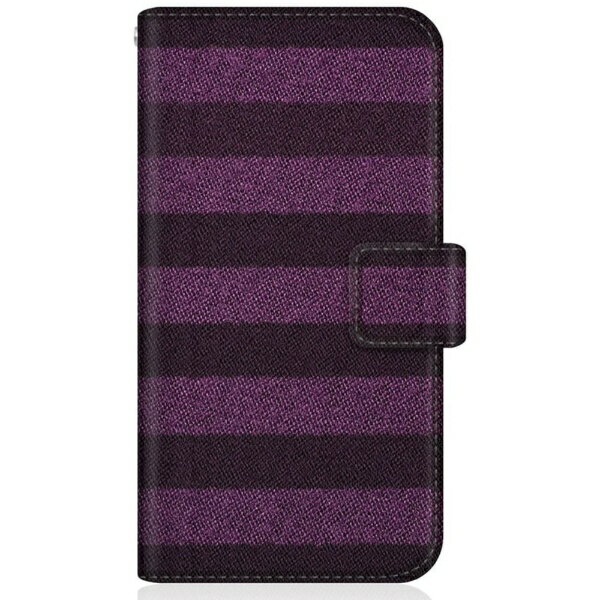 CaseMarket｜ケースマーケット CaseMarket iPhone14Plus スリム手帳型ケース ボーダー ソックス ダイアリー パープル & ネイビー iPhone14p-BCM2S2157-78(2.0)