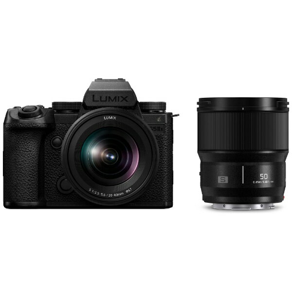 パナソニック｜Panasonic LUMIX S5IIX ダブルレンズキット ミラーレス一眼カメラ ブラック DC-S5M2XW [ズームレンズ+単焦点レンズ]