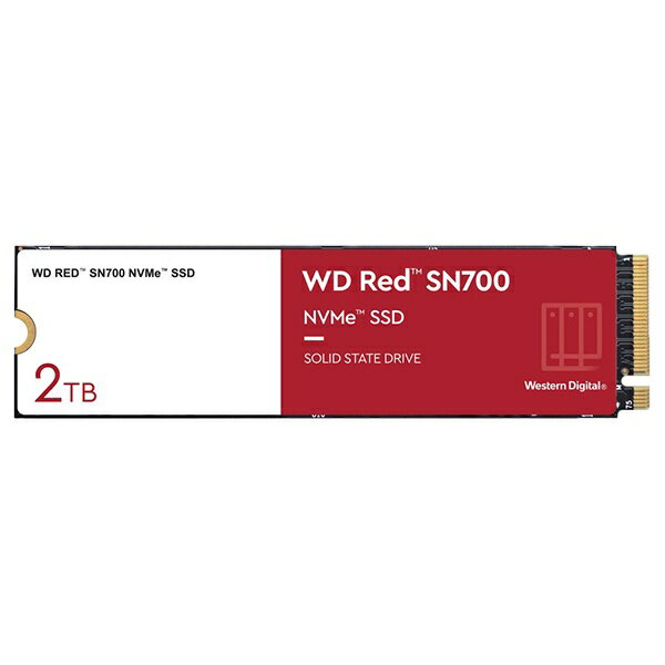 WESTERN DIGITAL｜ウェスタン デジタル WDS200T1R0C 内蔵SSD PCI-Express接続 WD RED SN700(NAS) [2TB /M.2]