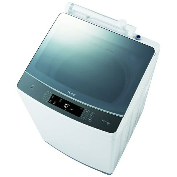 【無料延長保証「自然故障プラン」】 ハイアール｜Haier 全自動洗濯機 ホワイト JW-KD100A-W 洗濯10.0kg /乾燥3.0kg /簡易乾燥(送風機能) /上開き