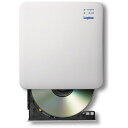 エレコム｜ELECOM スマホ用CDレコーダ「スマホでCD」Wi-Fi ワイヤレス接続 2.4GHz/5GHz 高速 ホワイト LDR-SM5WURWH