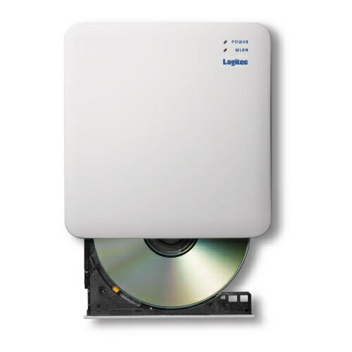 エレコム｜ELECOM スマホ用CDレコーダ「スマホでCD」ドライブ Wi-Fi ワイヤレス接続 2.4GHz 音楽CD LDR-SM2WURWH