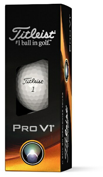 タイトリスト｜Titleist ゴルフボール PRO V1《1スリーブ(3球)/ホワイト ローナンバー》【返品交換不可】