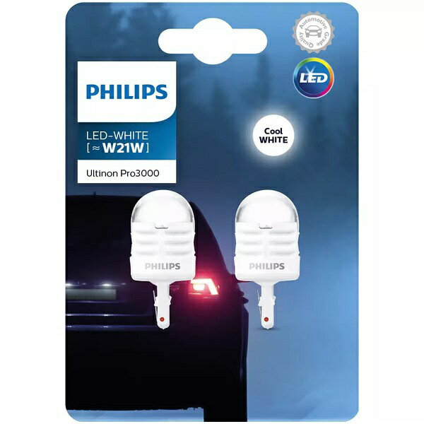フィリップス｜PHILIPS 11065U30CWB2 Ultinon Pro3000 SI T20 LEDシグナルランプ用バルブ （6000 K の昼光色） バルブの数：2