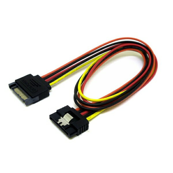 変換名人 SATA電源 延長ケーブル 50cm [ラッチ付] SA3017