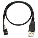 ainex|アイネックス ケース用USBケーブル Aオス-セットオス ブラック USB-007D