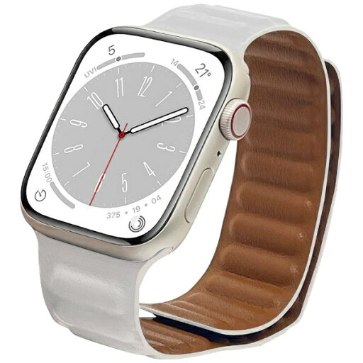ラスタバナナ|RastaBanana Apple Watch用バンド Series 8/7/6/5/4/3/SE第2世代/SE 41mm/40mm/38mm マグネットレザー ホワイト RBAWM7439WH ラスタバナナ|RastaBanana Apple Watch用バンド Series 8/7/6/5/4/3/SE第2世代/SE 41mm/40mm/38mm マグネットレザー ホワイト RBAWM7439WH