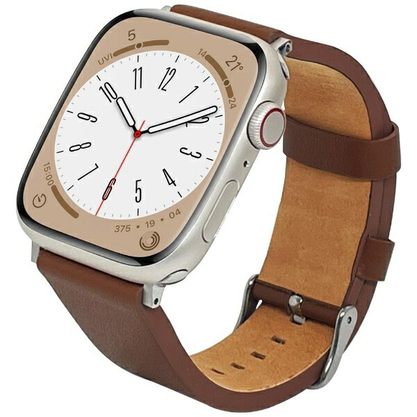 ラスタバナナ|RastaBanana Apple Watch用バンド Ultra/Series 8/7/6/5/4/3/SE第2世代/SE 49mm/45mm/44mm/42mm 本革 ダークブラウン RBAWL7461DBR