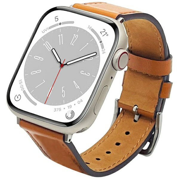 ラスタバナナ|RastaBanana Apple Watch用バンド Series 8/7/6/5/4/3/SE第2世代/SE 41mm/40mm/38mm 本革 slim キャメル RBAWL7463CA