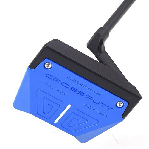 CROSSPUTT｜クロスパット CROSSPUTT GOLF クロスパット ゴルフ Putter Stealth 2.0 ステルス デュアルアライメントライン マレット型パター ブルー 34インチ CROSSPUTT a01-000010 [メンズ]