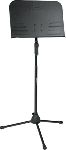 ・デザイン性、安定感に優れた譜面台 / 握りやすいグリップ式の高さ調節レバー・482mmの広いスタンド部・高さ：660〜1,092mm / 重量：約2.72kg