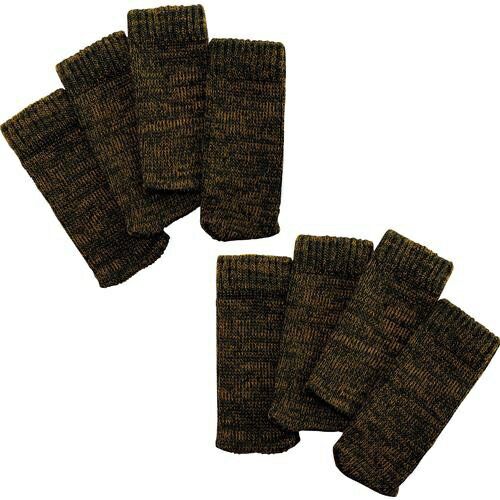 サッと各脚部にチェアソックスを履かせるだけ！■内側に滑り止め加工■丸型・角型兼用■ 2脚分（8枚入り）