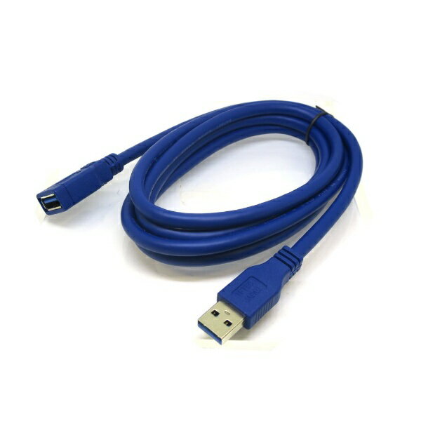 変換名人 USB-A延長ケーブル [USB-A オス→メス USB-A /1.8m /USB3.0] ブルー CA5929